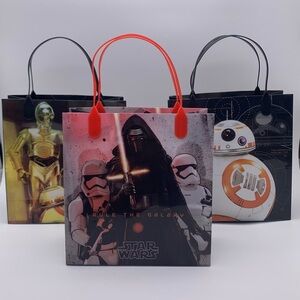 Disney Star Wars Lucas Film Ltd. Lot Of 8 Medium 8” Party Goodie Reusable Bags